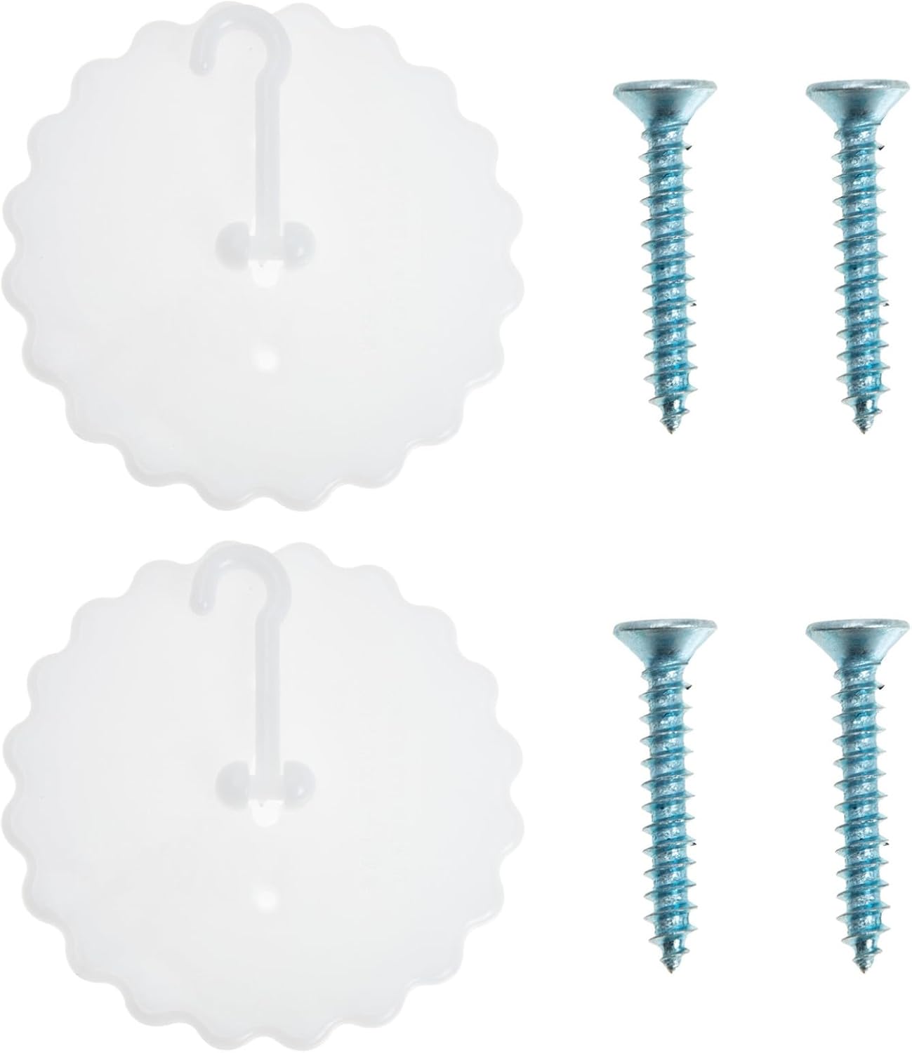 Crochet à ventouse en PU pour baldaquin et moustiquaire, blanc, lot de 2
