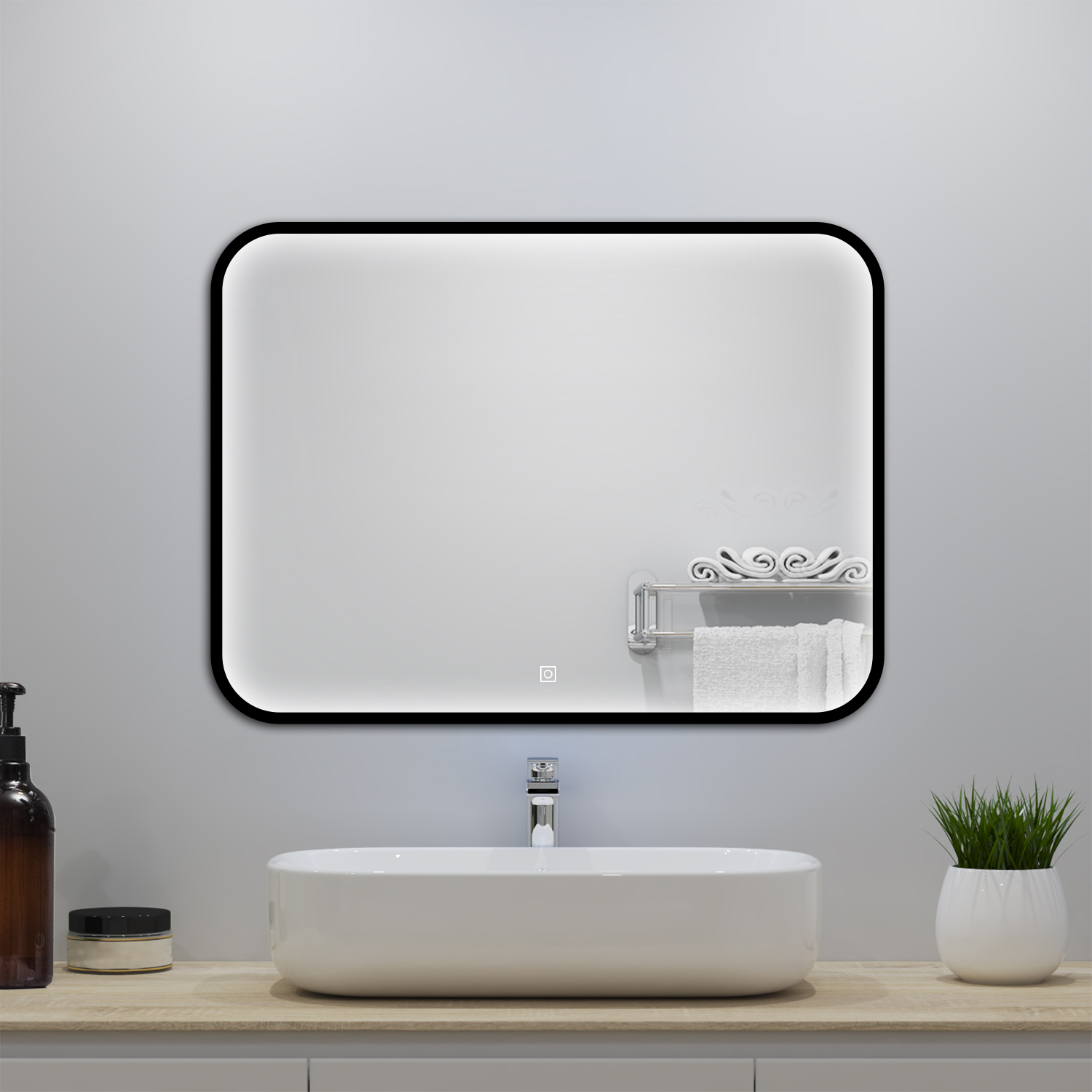 Miroir Led Pour Salle De Bain 70x50 Cm - Anti-buée