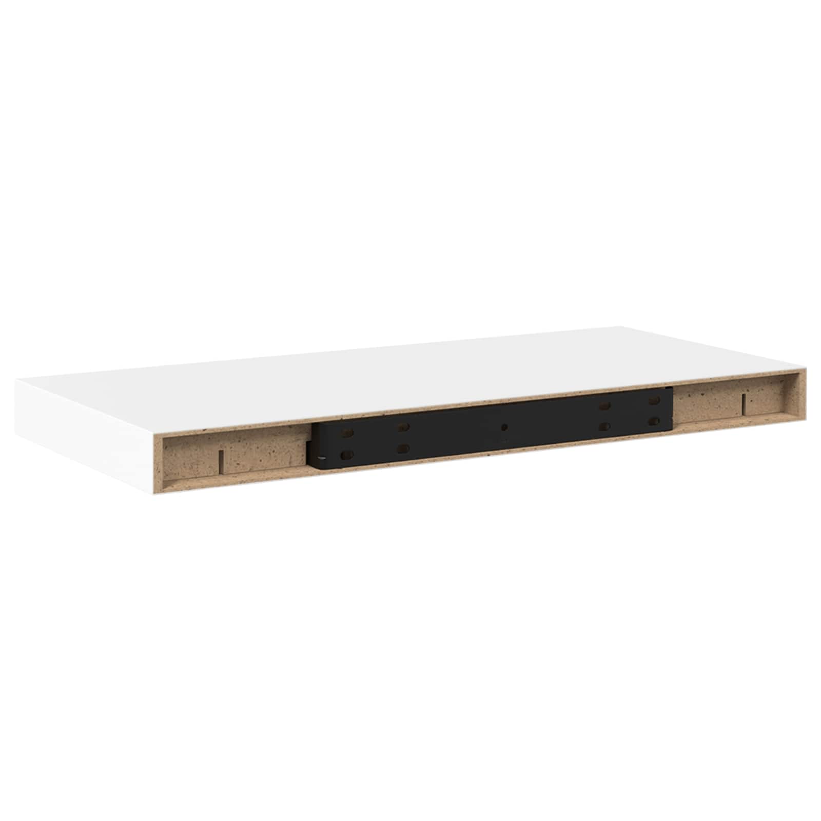 Vidaxl Weiß Floating Wall Shelves 2 Pcs White 50X23,5X3,8 Cm Mdf