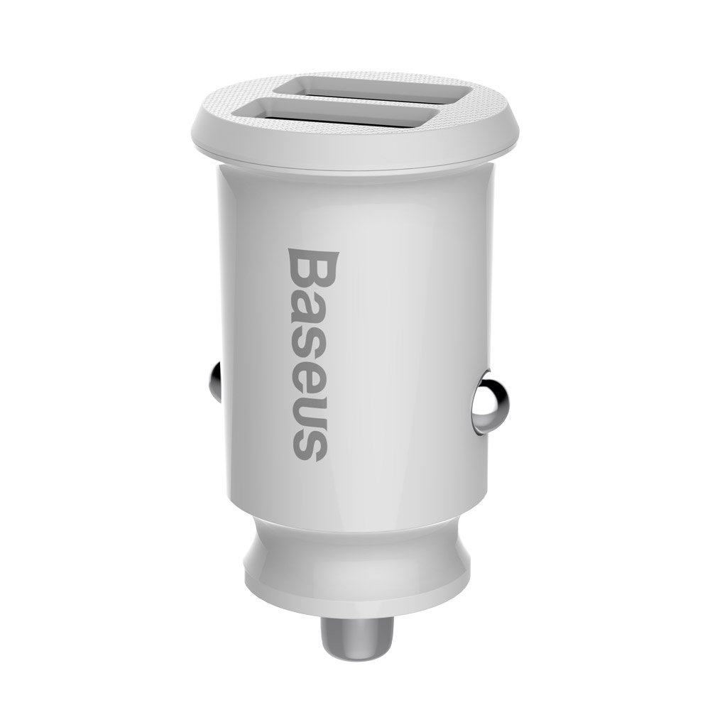 Baseus Weiß Auto-Ladegerät Grain, 10.5W, 2.1A, 2 X Usb-A, Ccall-Ml02 - Bild 5