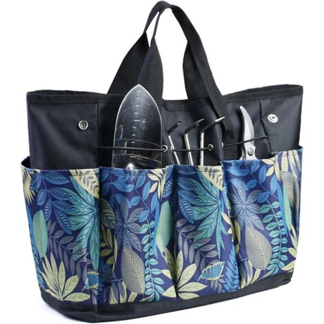 Sac à outils de jardin en tissu Oxford avec 8 poches et boutons réglables
