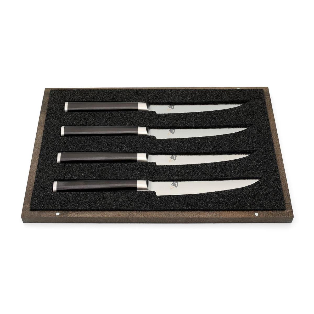 Set Di 4 Coltelli Da Steak Kai Shun Classic In Acciaio Damasco