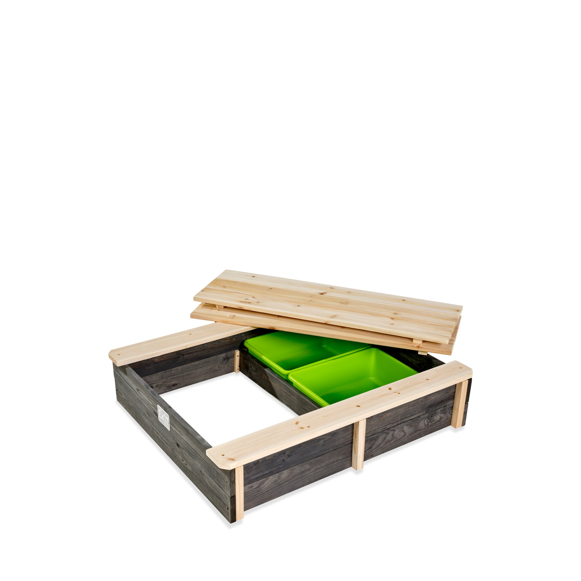 EXIT Toys Sandkasten, BxL: 77 cm x 94 cm, Zedernholz grau - Image 4