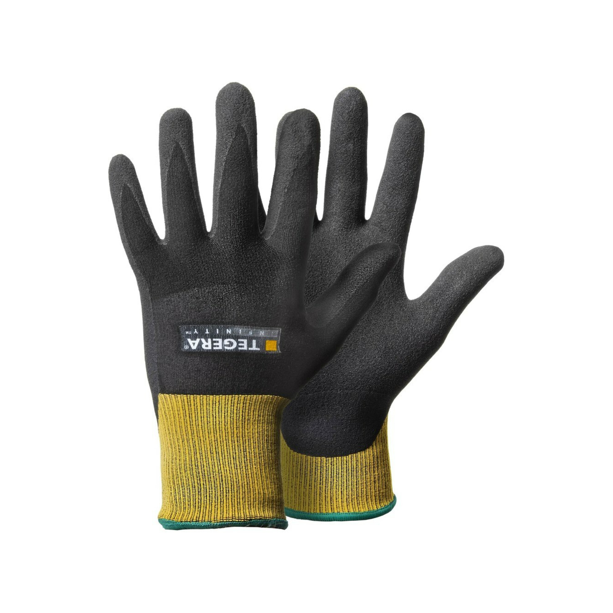 Tegera Unisex Schwarz Kunststoff-Arbeits Handschuhe, Gestrickt Infinity - Bild 2