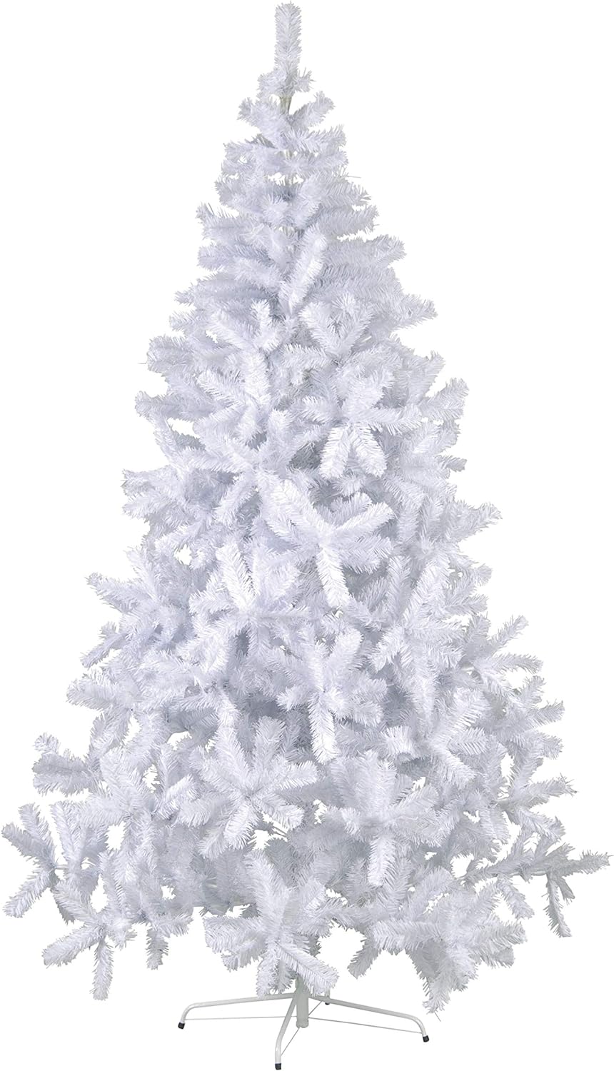 Star Trading Weiß Beschneiter Weihnachtsbaum ,Quebec', Outdoor, 210Cm
