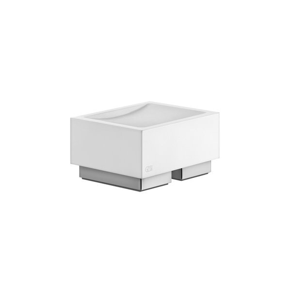 Gessi Bronze Duscharmatur + Badewannenarmatur, Rettangolo Accessoires Seifenhalter Standversion, Schale Weiss, 20825 - Image 3