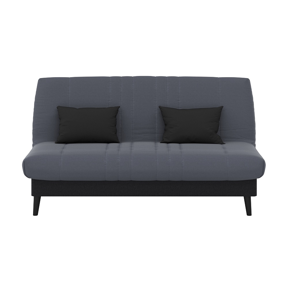 Banquette Convertible Elios Clic Clac, Couchage 130 X 190 Avec Rangement Intégré + 2 Coussins Offerts, Pearl Gris