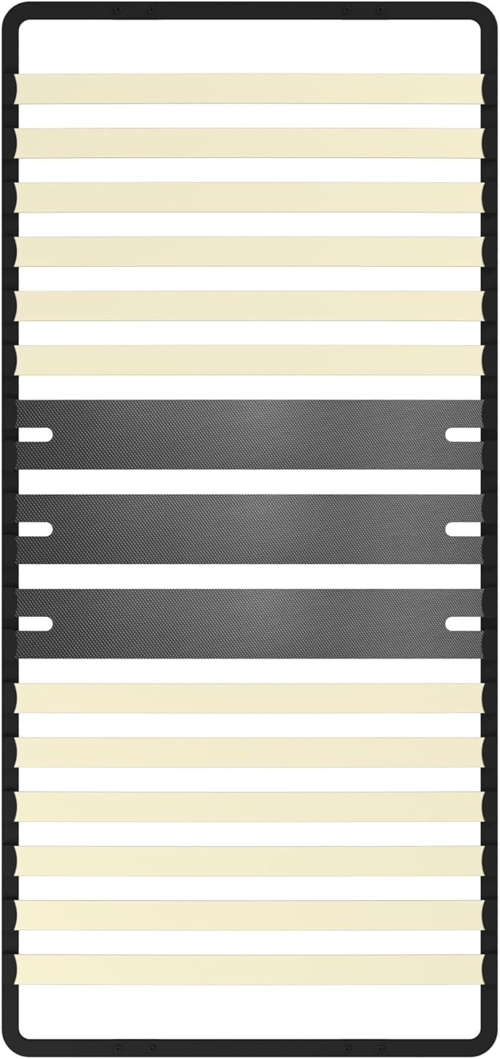 Dewinner – Sommier À Lattes 90x200cm – 0 Pied - 15 Lattes Peuplier