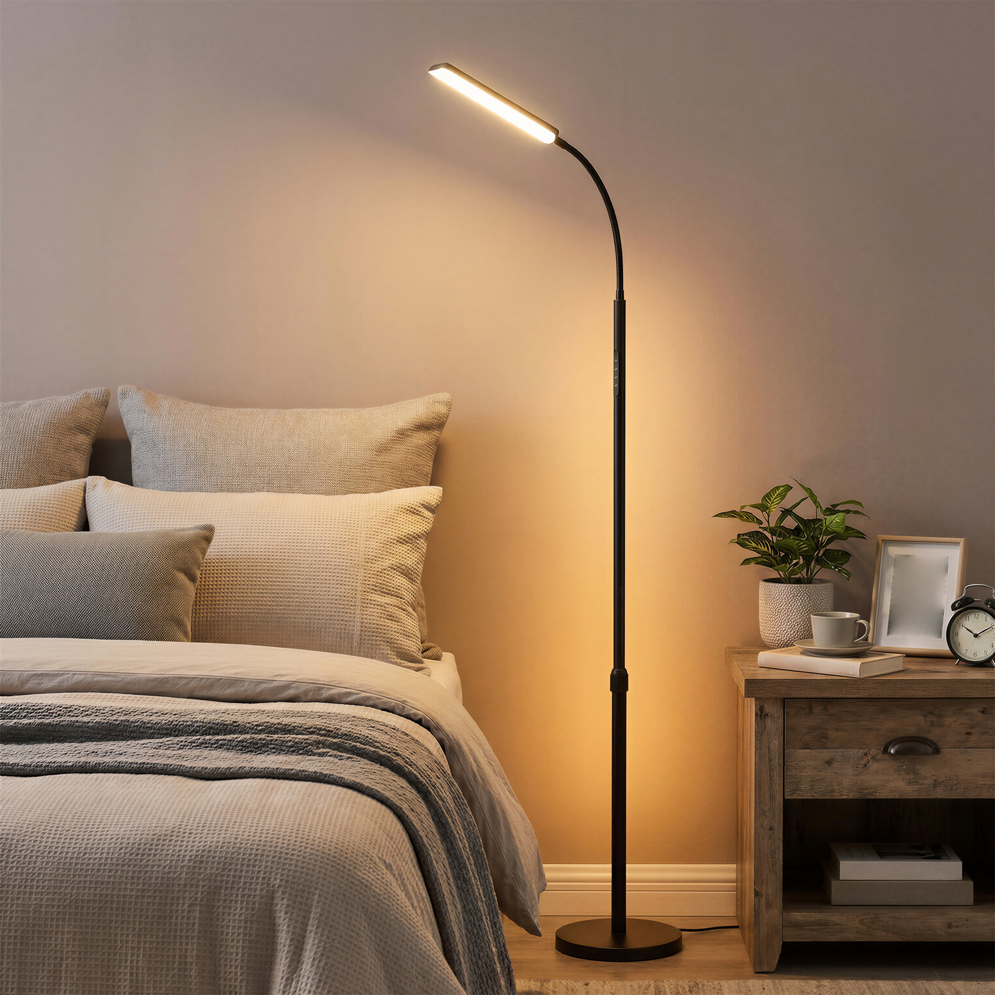 Vasagle – Lampadaire Liseuse Réglable En Hauteur – Télécommande
