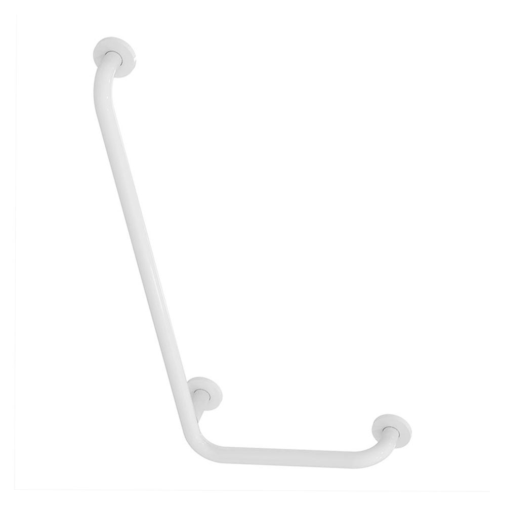 Ceramica Dolomite - Armitage Shanks Contour 21 Angled Shower Grab Rail 900mm Length - Lh White