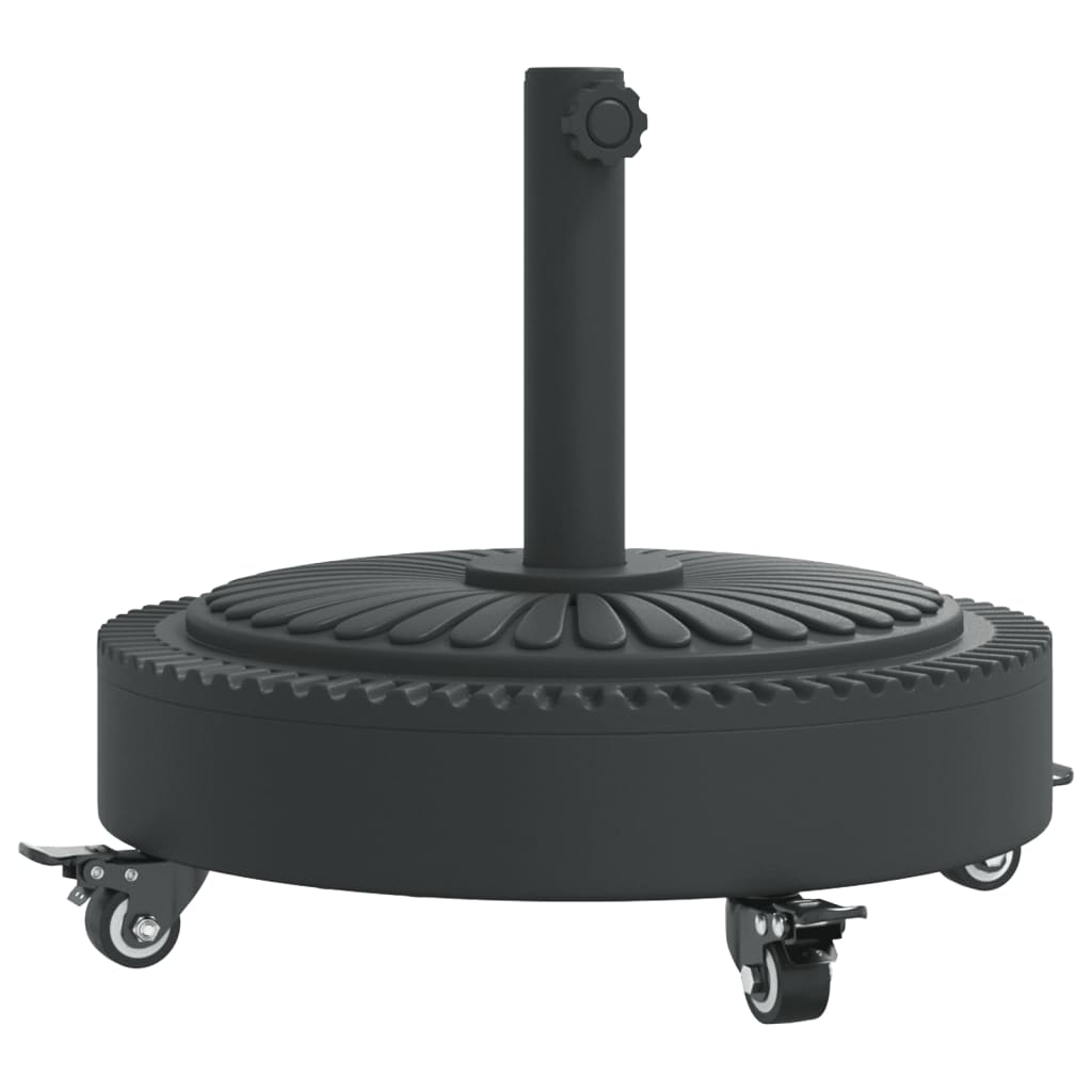 Vidaxl - Base De Parasol Avec Roues Pour Mâts Ø38 / 48 Mm 27 Kg Rond