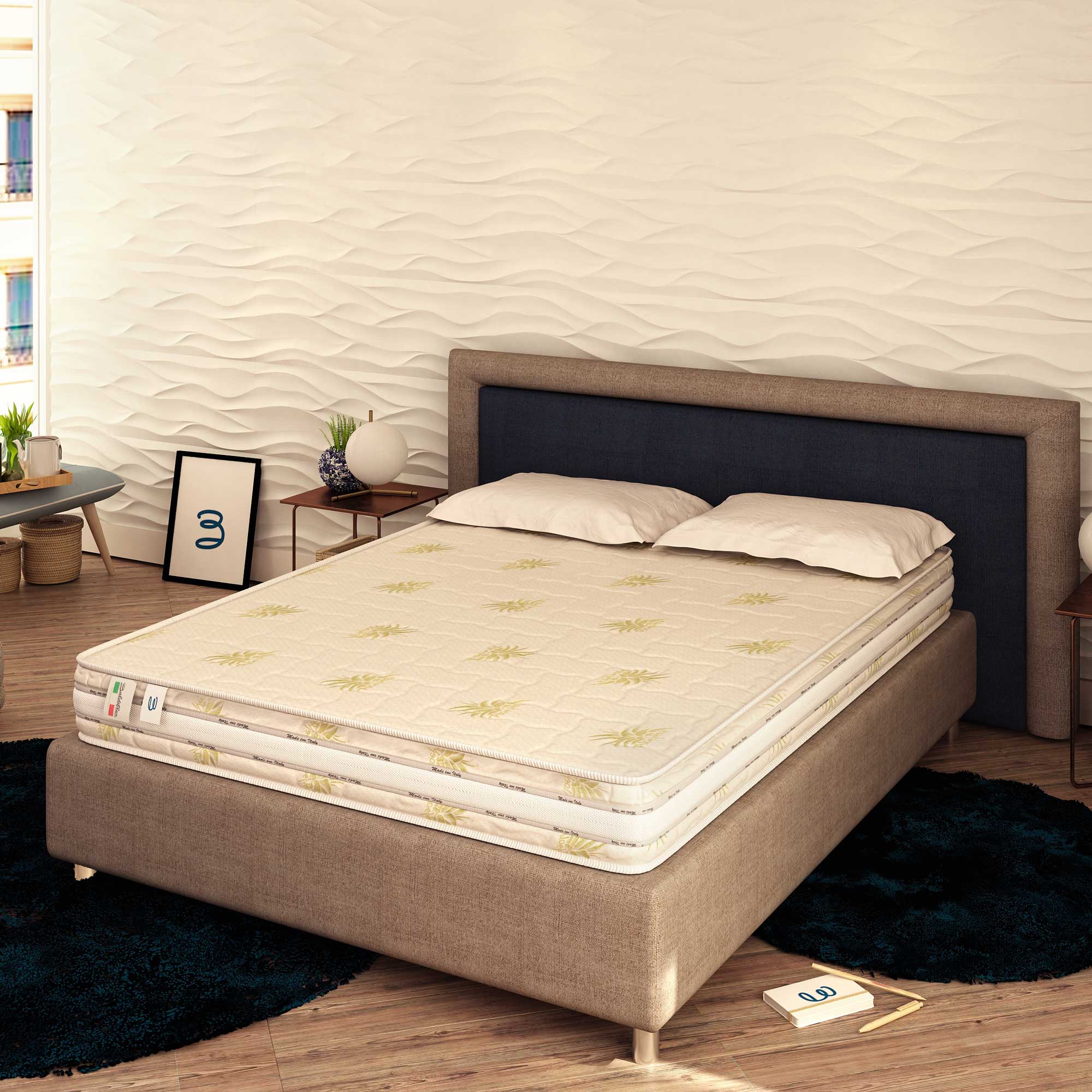 Baldiflex – Matelas Ressorts Orthopédique 180x200 Cm – Rigidité H2/h3