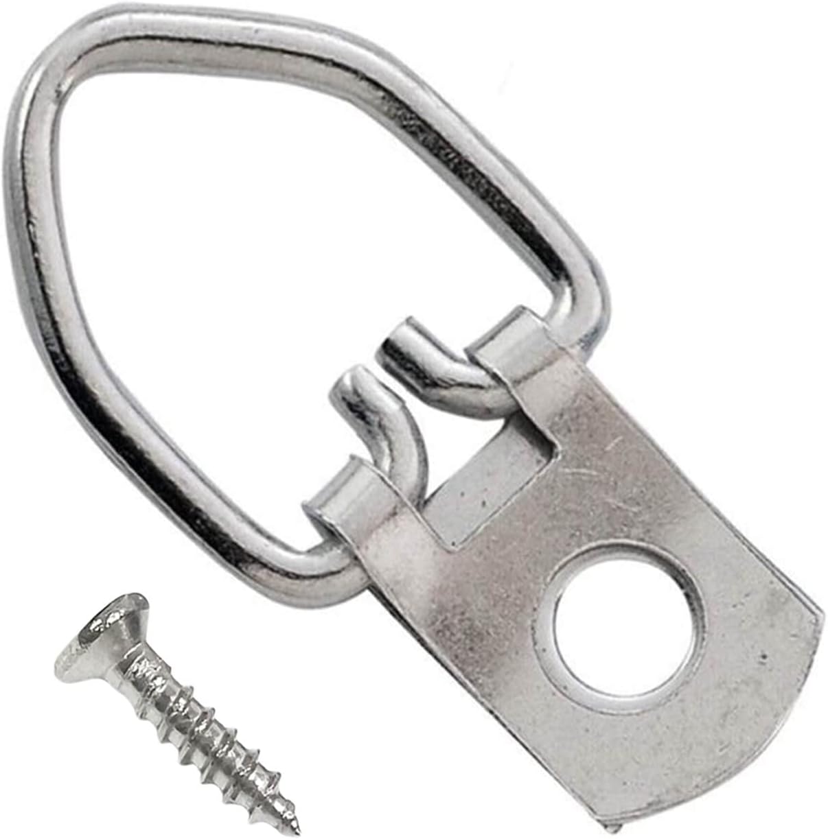 Anneaux en D à un trou pour suspension, fixation murale pour tableaux et cadres, lot de 100