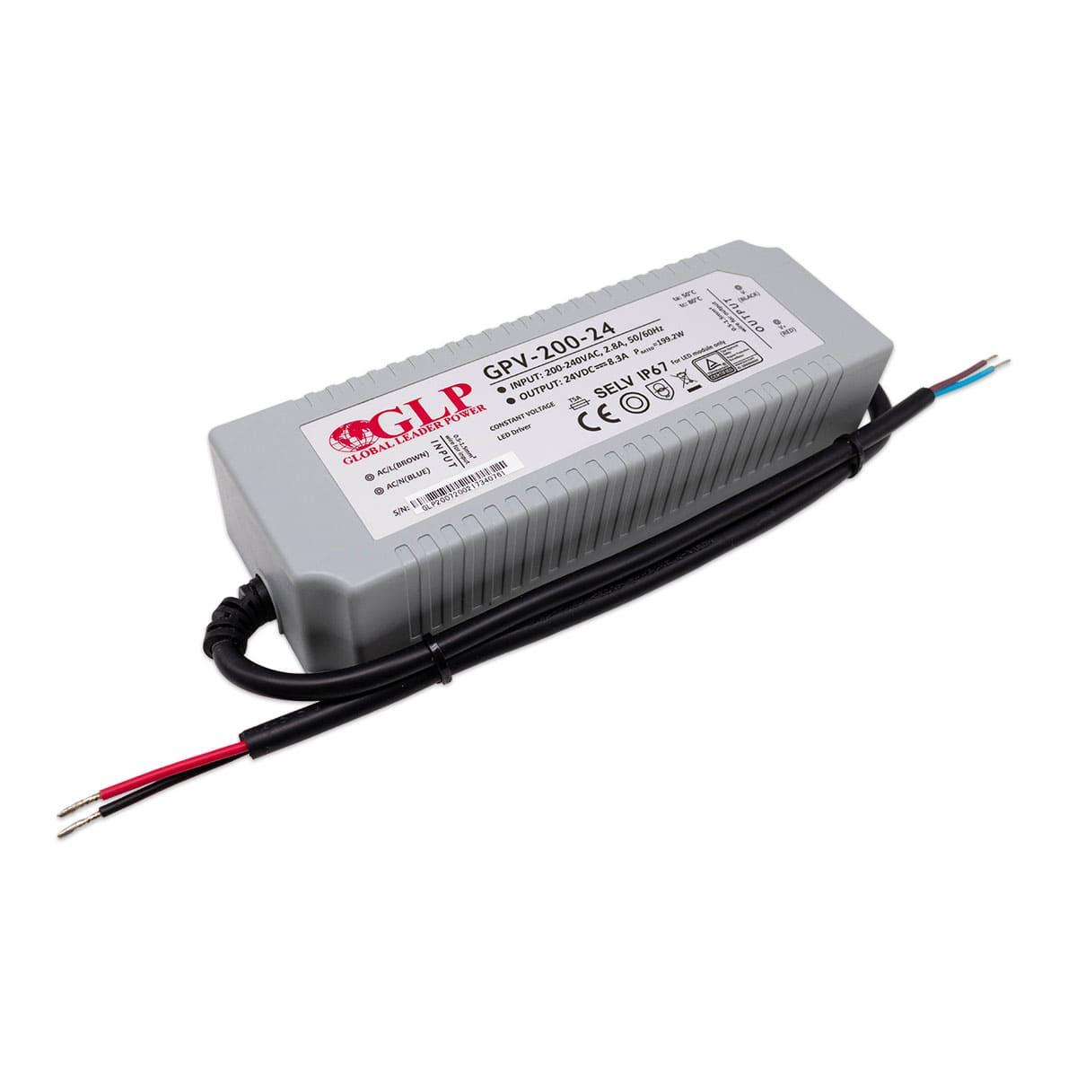 Global Leader Power Außeneinsatz Netzteil 200W 24V Ip67- Glp