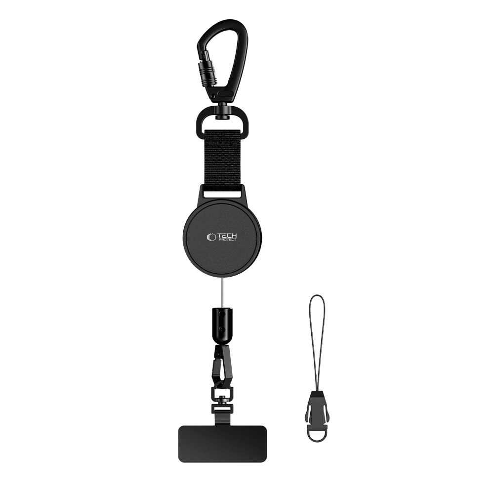 Tech-Protect UrbanLoop Anti-theft Holder with Retractable Phone Cord - Black - Bild 3