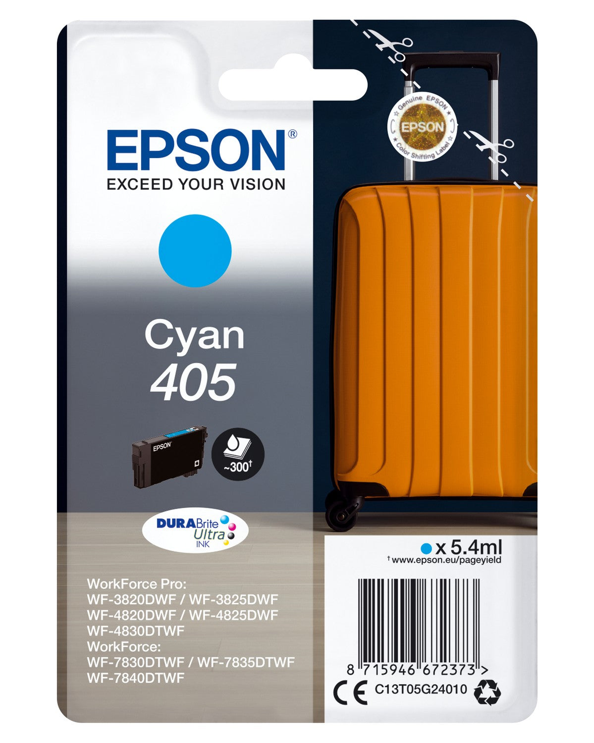 Epson E405C Druckerpatronen c - Epson No. 405C, T05G24010 für z.B. Epson WorkForce ECC 7000, Epson WorkForce Pro WF -3800 - Bild 12