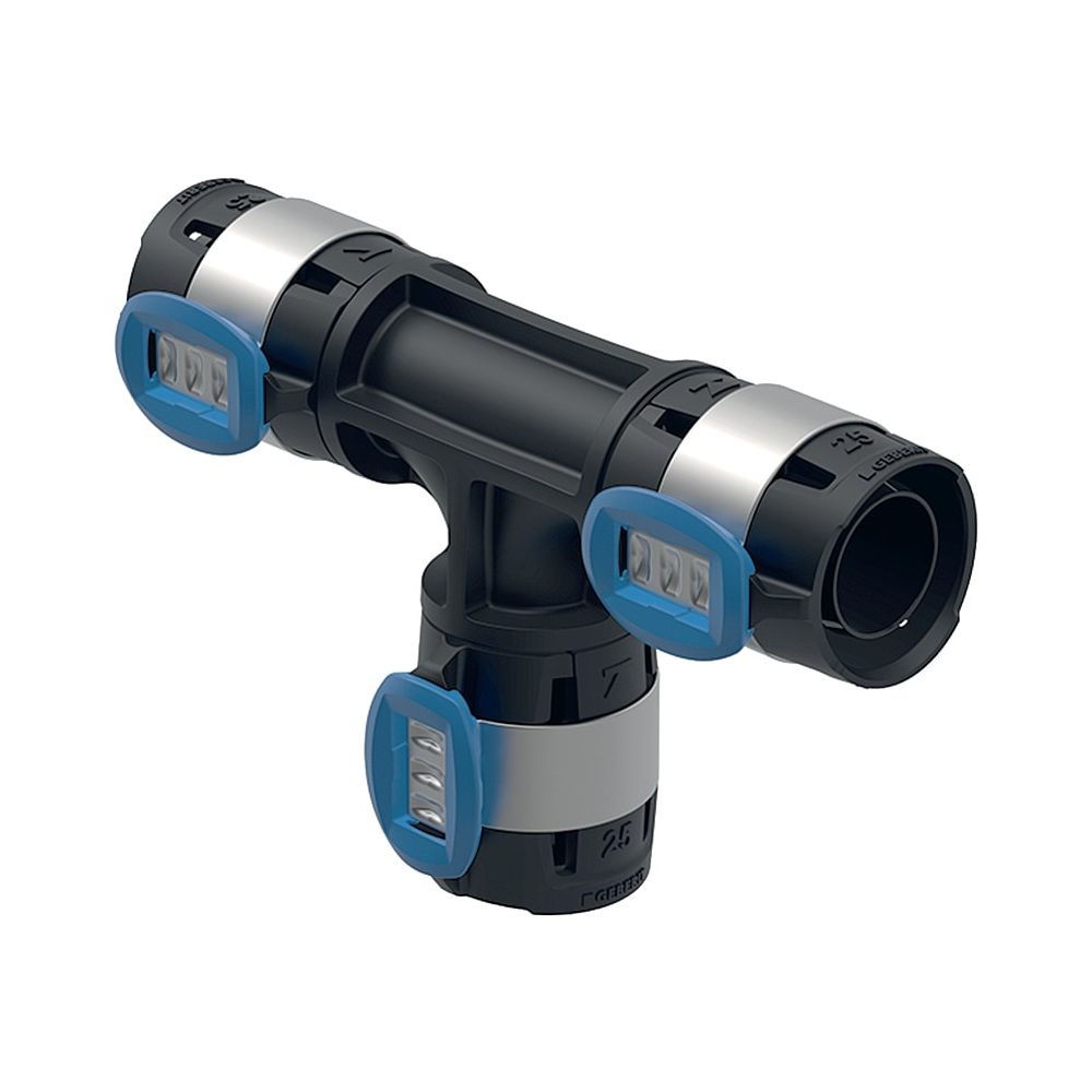 Geberit Schwarz Flowfit T-Stück Egal Außendurchmesser 16Mm