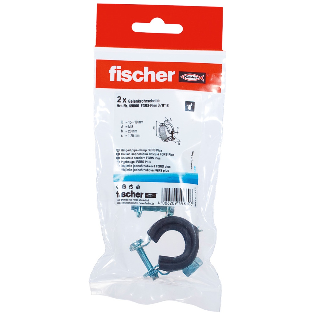 Fischer - Gelenkrohrschelle Fgrs Plus 3/8 B Sb-sanitär-montagetechnik