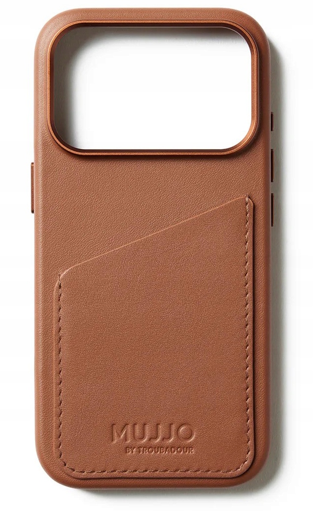 Mujjo Wallet Leather Case - Lederhülle für das iPhone (Apple iPhone 17 Pro), Smartphone Hülle, Braun, Beige - Bild 2