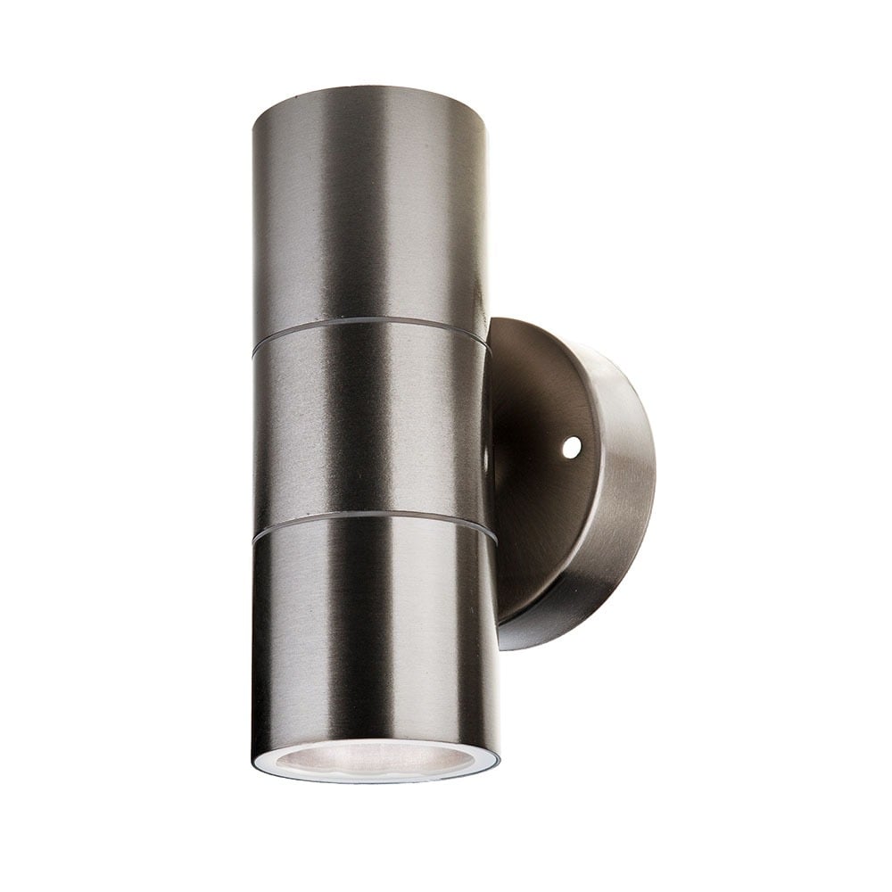 2lampes Murales Led Rondes Gu10 Et Gu5.3 (mr16) Couleur Gris Ip44