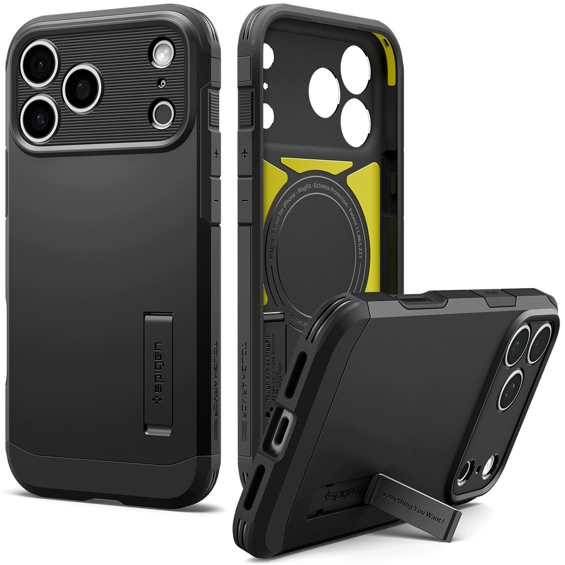 Spigen Tough Armor T MagSafe (Apple iPhone 17 Pro Max, Apple iPhone 18 Pro Max), Smartphone Hülle, Schwarz - Bild 4