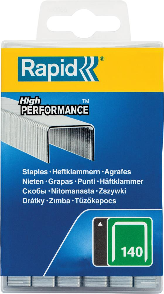 RAPID Tackerklammern, 10 mm, Heftklammer Typ 140, 5000 St., in wiederverschließbarer Kunststoffbox - silberfarben - Image 3