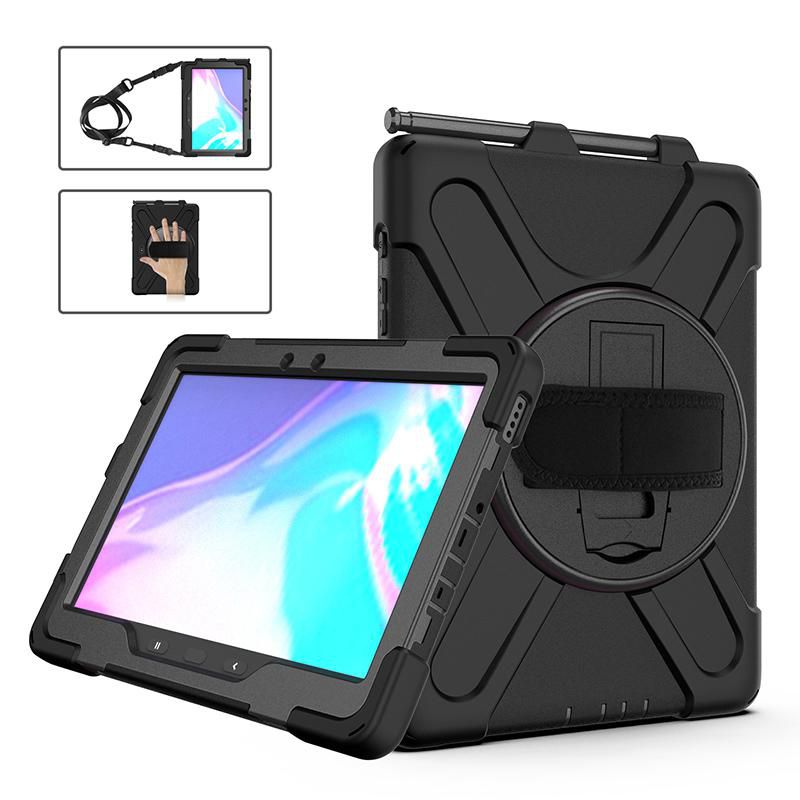 eSTUFF Defender Case with Screen (Samsung Galaxy Tab Active Pro), Tablet Hülle, Schwarz - Bild 4