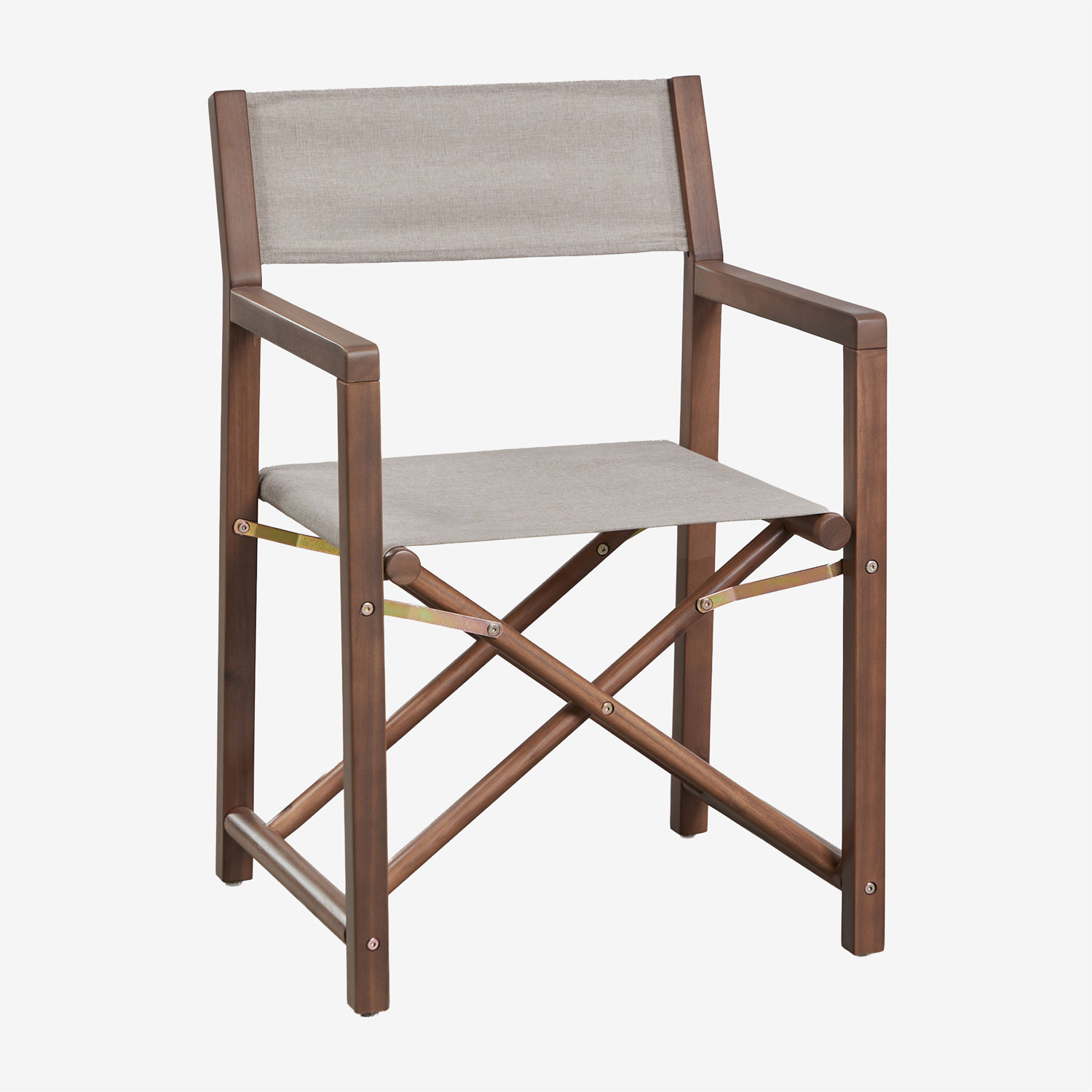 Chaise De Réalisateur Pliante En Bois D'Acacia Rondonia Sklum Brun Clair