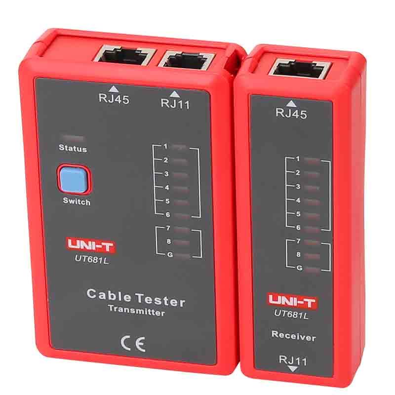 Uni-T Grau Multimeter, Tester Do Kabli Ut-681L (Kabeltester) - Bild 4