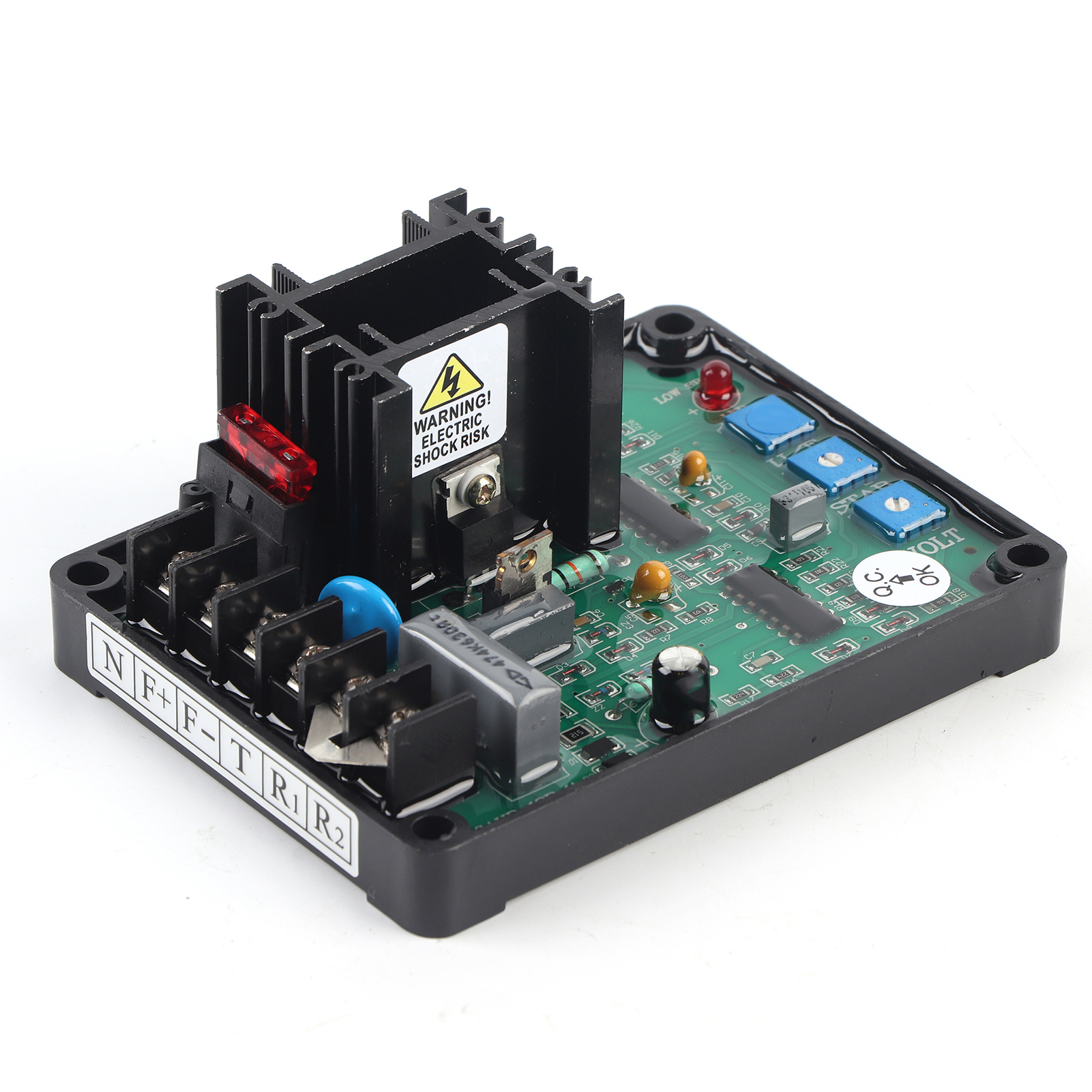 Régulateur automatique de tension GAVR12A WINS, fusible 12 A, soft start, 180-260 VAC