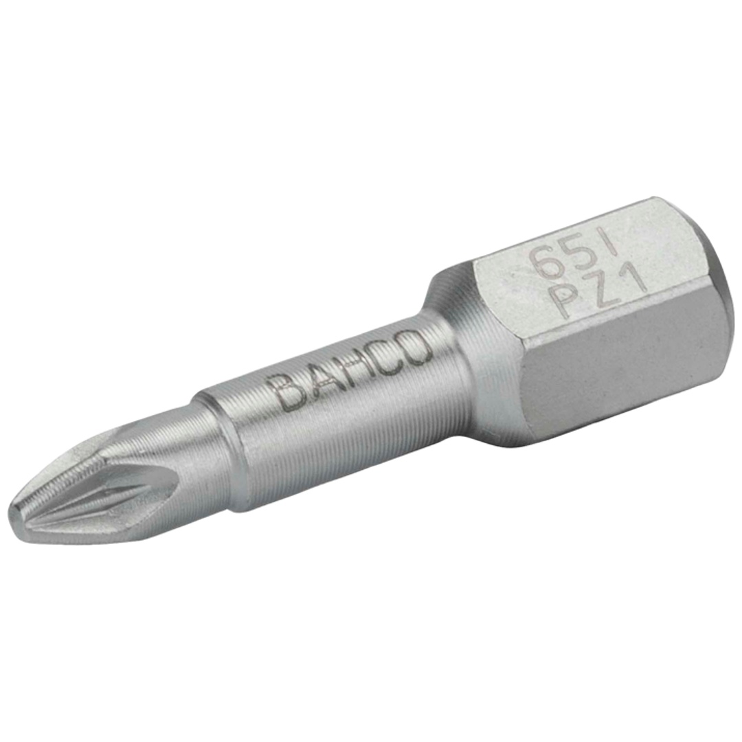 Bahco 1/4 Edelstahl-Bitsatz Für Pz1-Pozidriv-Schrauben - 10-Tlg.