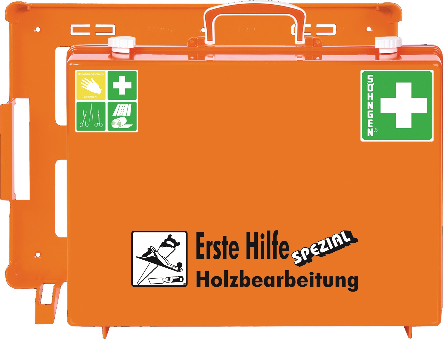 Söhngen Orange Erste-Hilfe-Koffer Spezial Mt-Cd Holzbearbeitung Din 13157