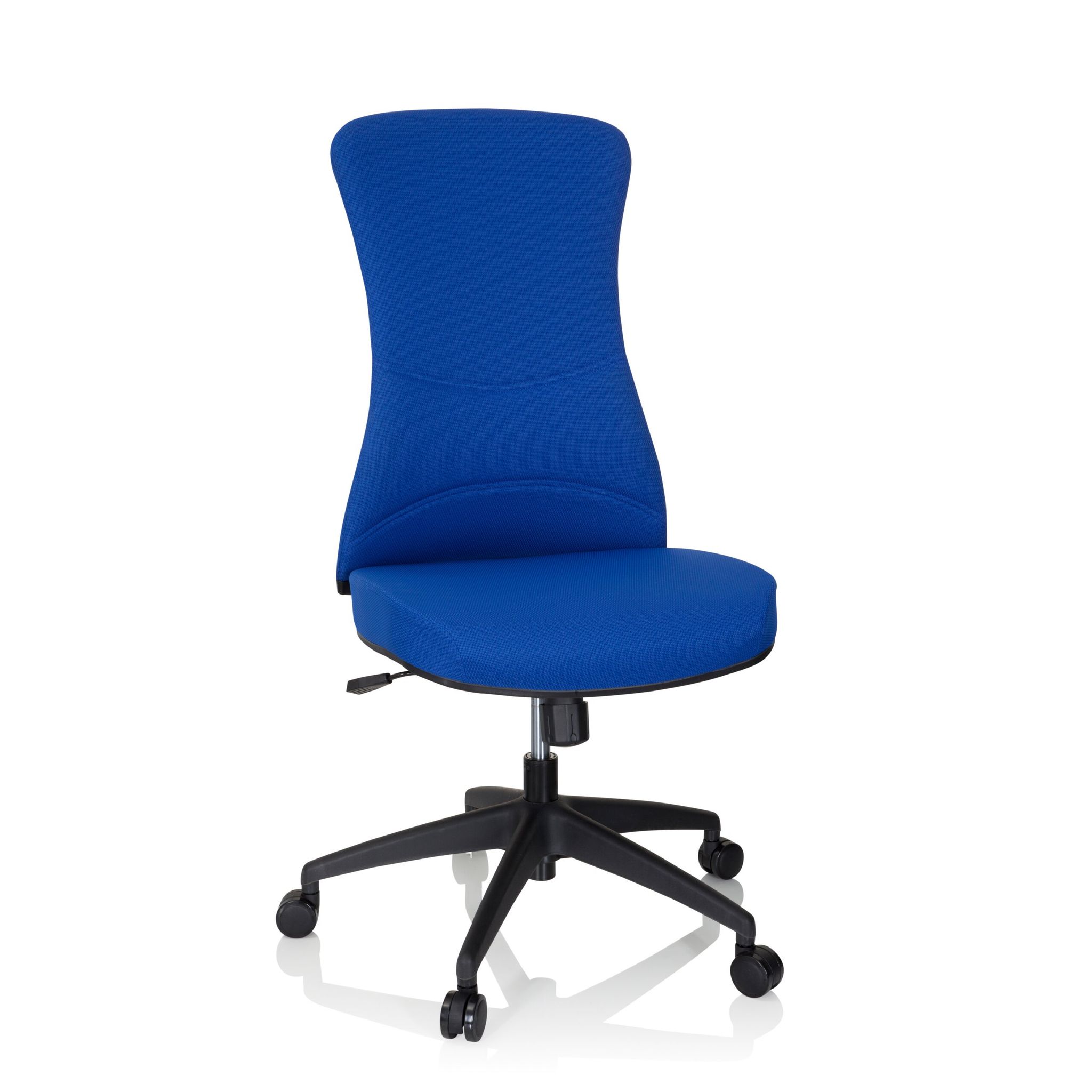 hjh OFFICE 760013 Profi Bürostuhl Office XT Netzstoff Blau Drehstuhl ohne Armlehnen, breite Sitzfläche, höhenverstellbar - Bild 3