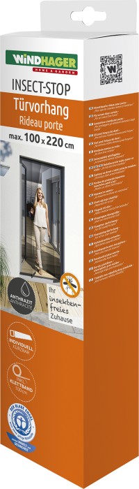 Windhager Schwarz Fliegengitter, Fliegengitter Für Tür (100 X 220 Cm) - Bild 4