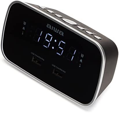 Joom Marketlink Europe Schwarz Aiwa Cru-19Bk Alarm Clock Radio Fm Tuner Black - Bild 5