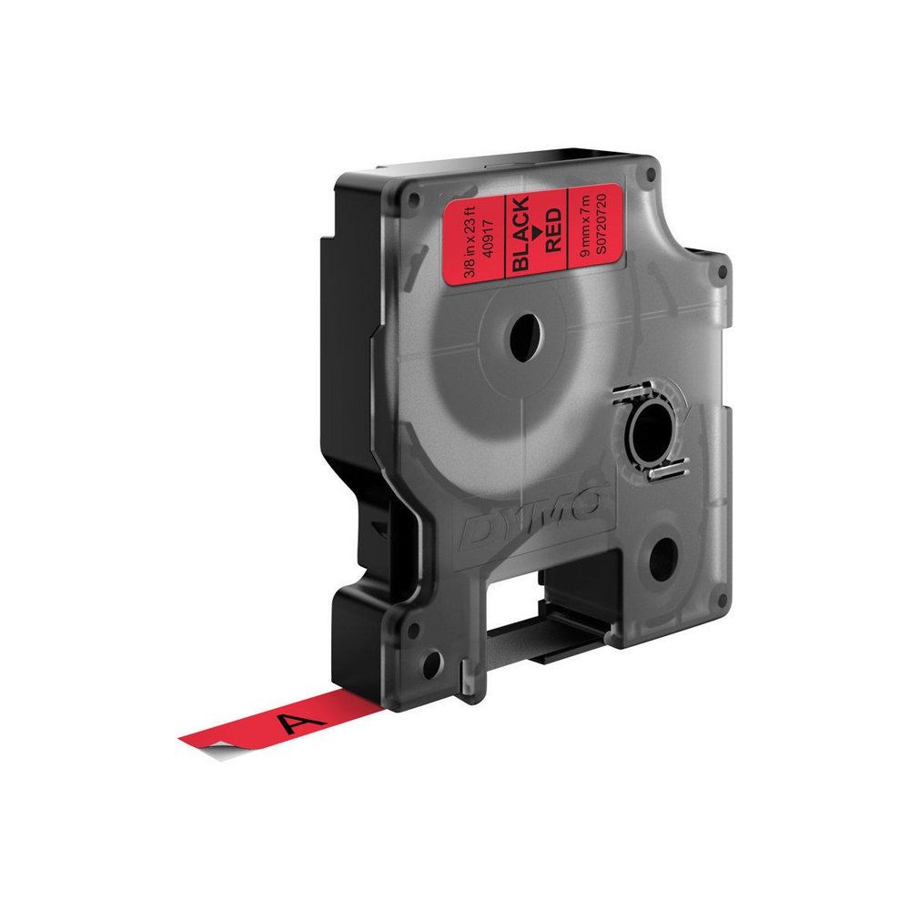 Dymo D1 Beschriftungsband - Schwarz auf Rot - 9mm - 7m - Image 8