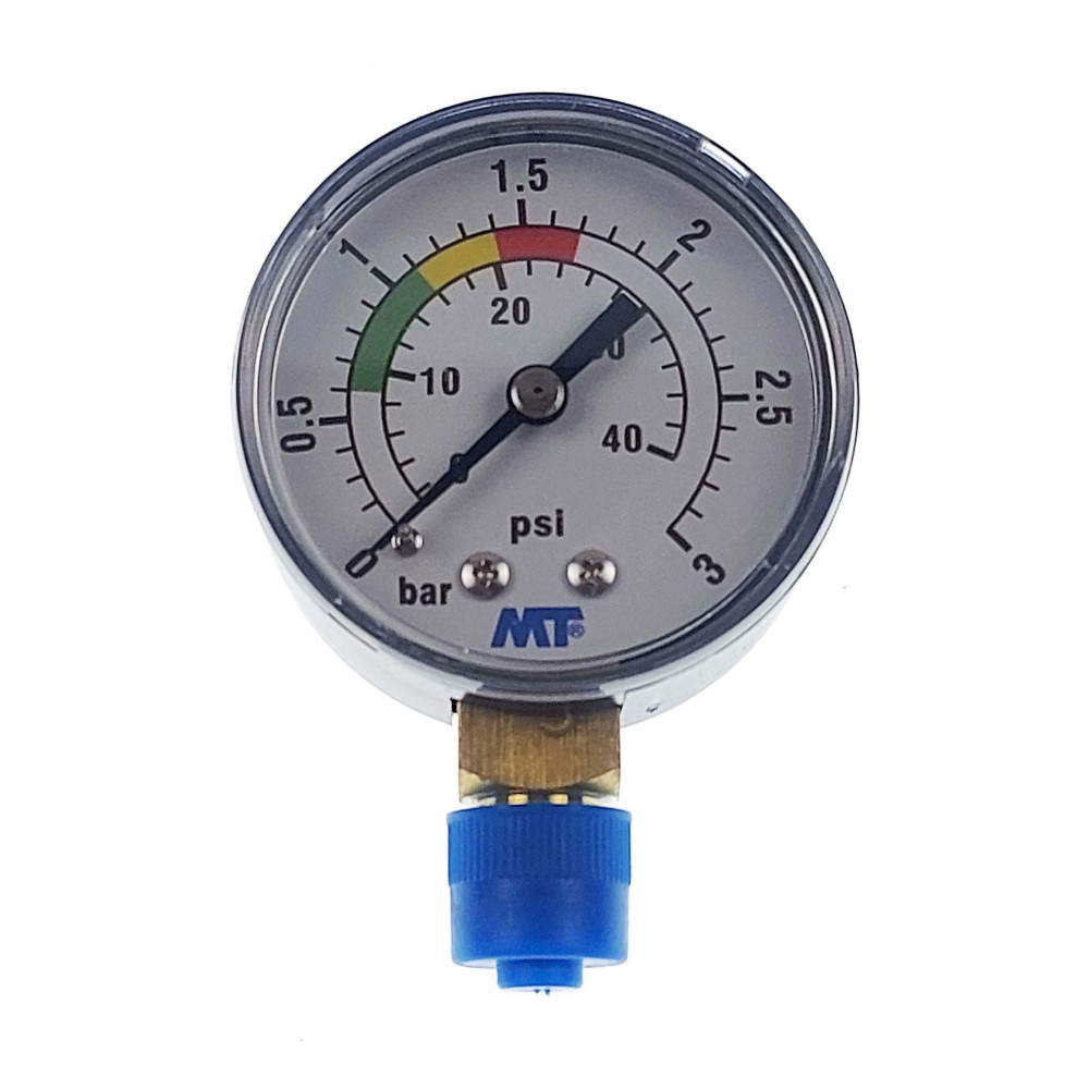 Manomètre de filtre piscine · Ø 50 mm · raccord ¼ pouce — photo de l’offre ManoMano