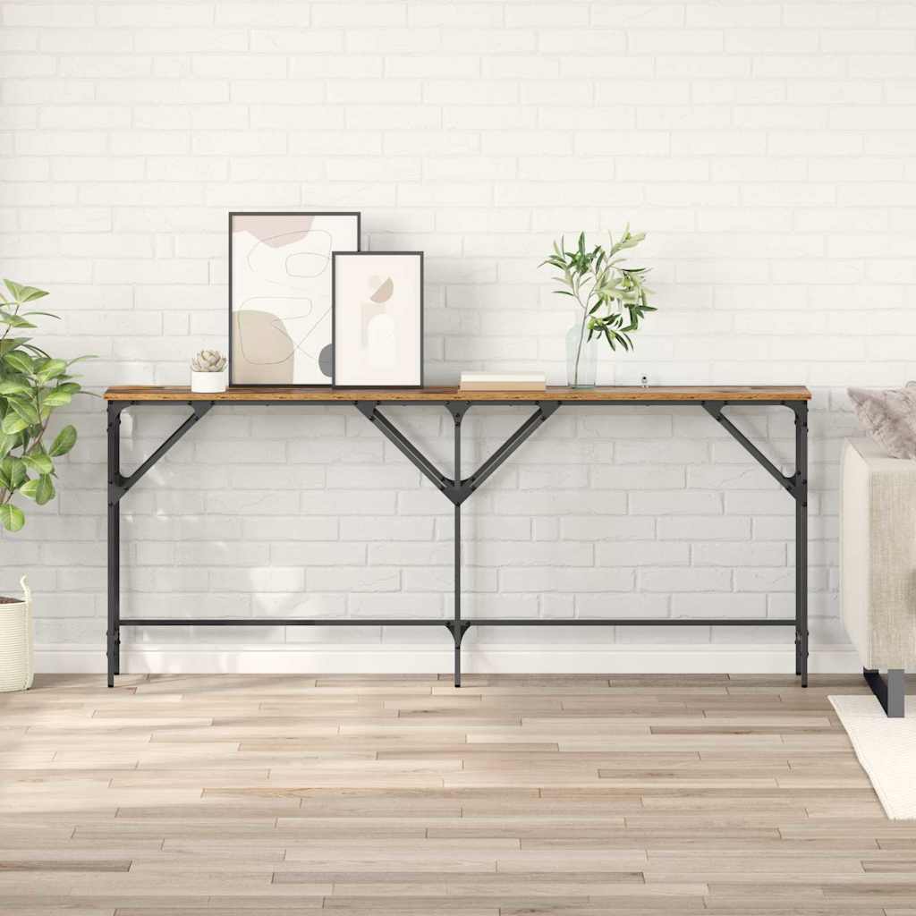 Table Console Bois Ancien 180 X 30 X 75 Cm Bois D'Ingénierie Vidaxl