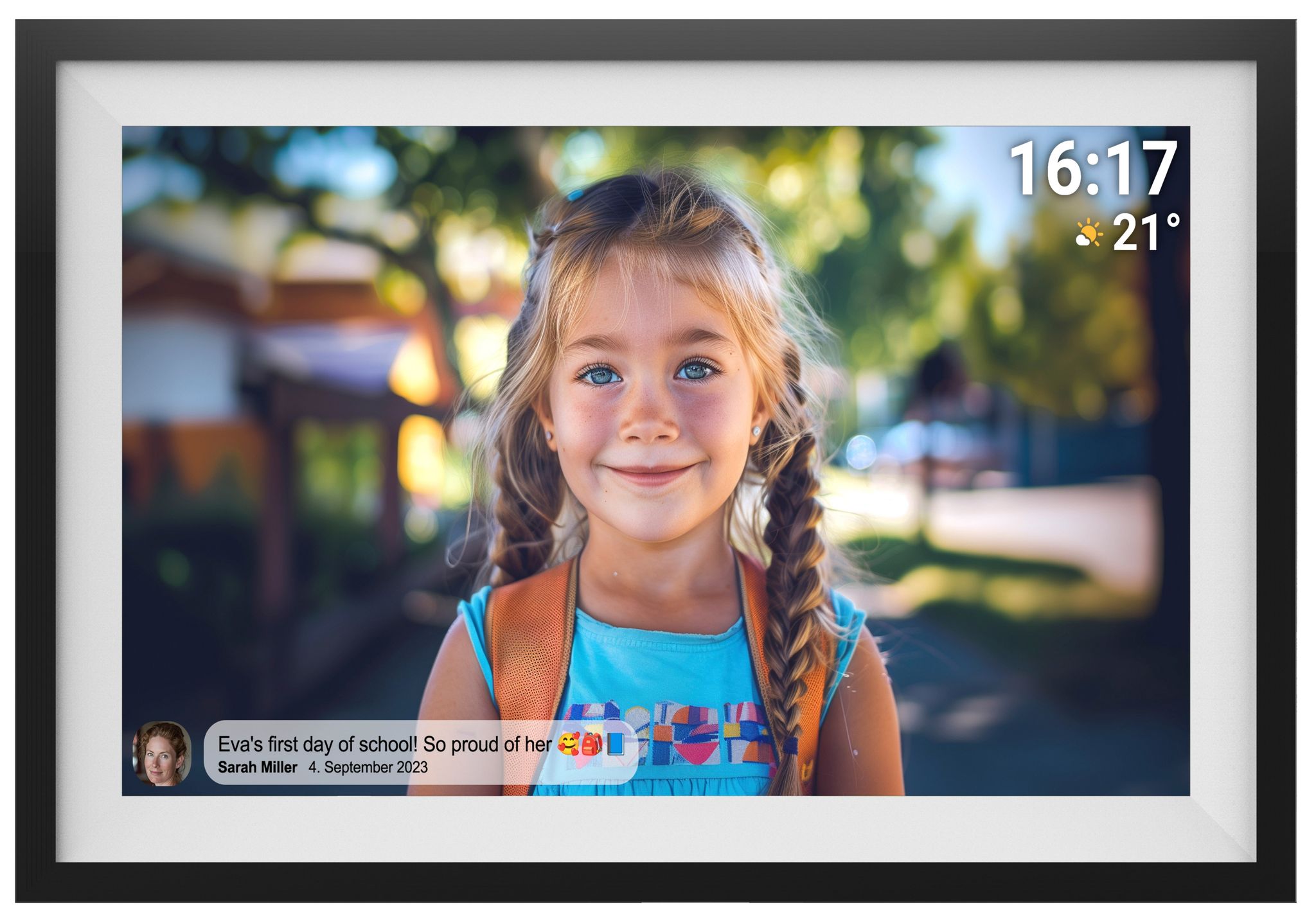 Denver Frameo Pff-1516 Digitaler Bilderrahmen Schwarz 15,6 Zoll - Bild 7