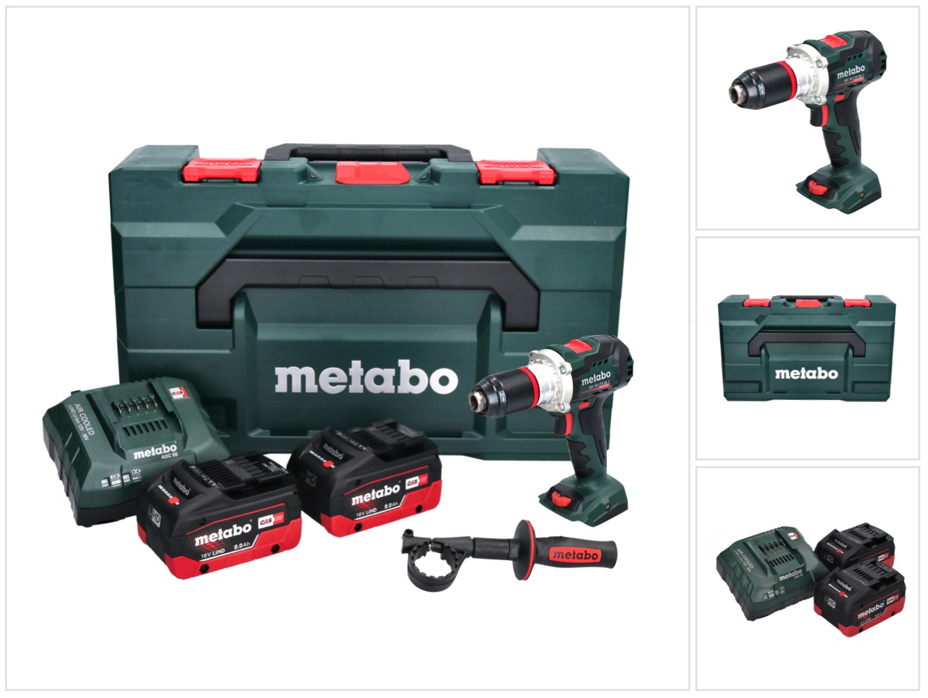 Metabo Bs 18 Ltx Bl I Akku Bohrschrauber 18 V 130 Nm + 2x Akku 8, 0 Ah + Ladegerät + Metabox