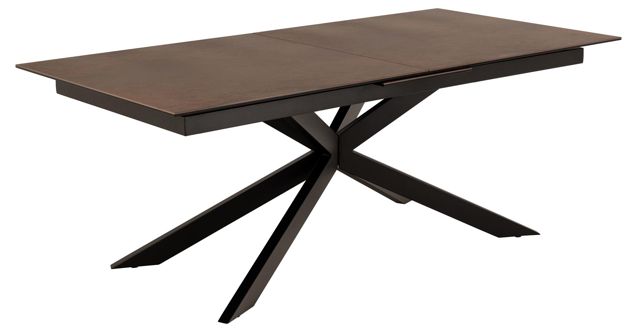 Ebuy24 Irwine Esstisch 100x200/240cm Mit Auszug Braun.