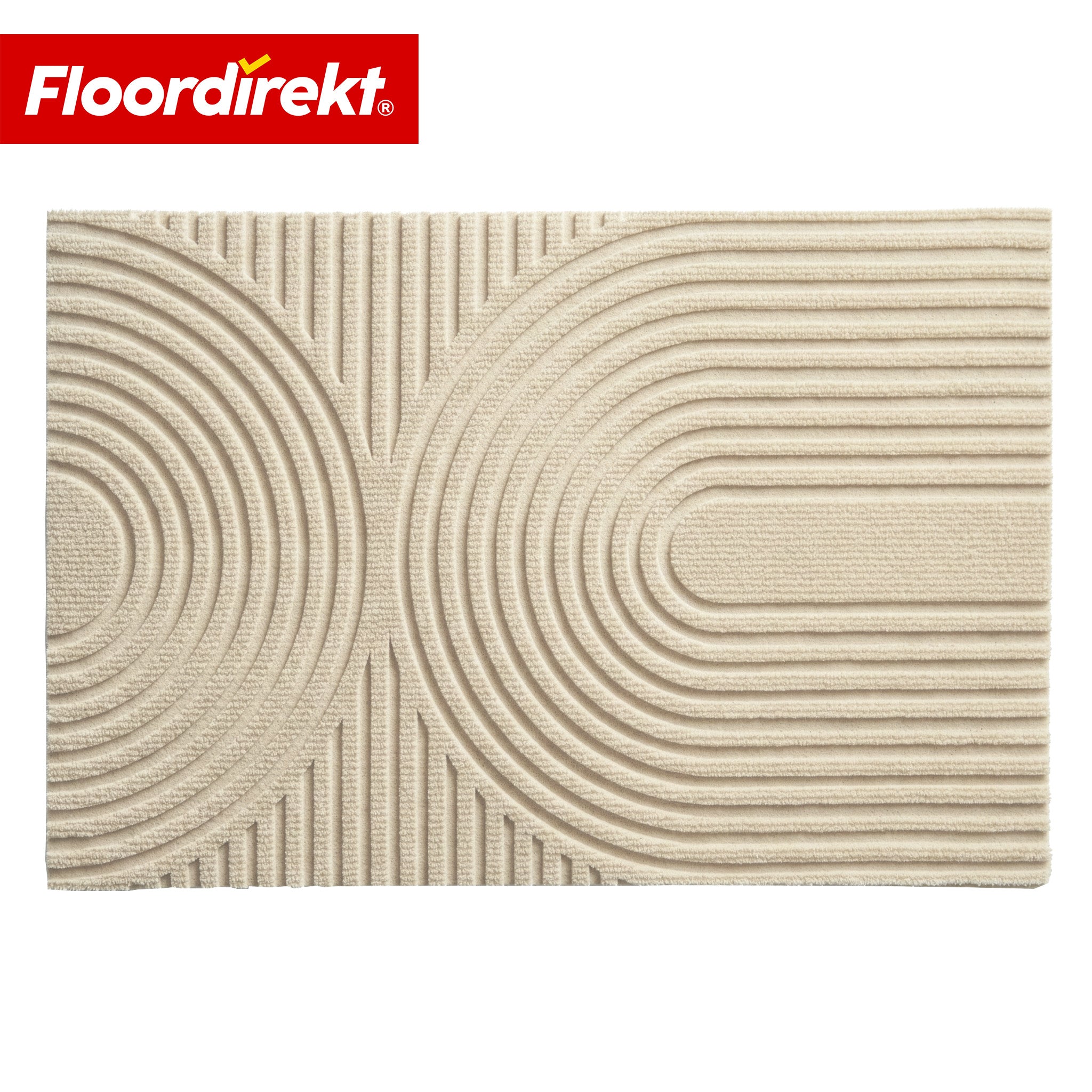 Floordirekt Schmutzfangmatte Circa Beige Wellen 60 X 90 Cm