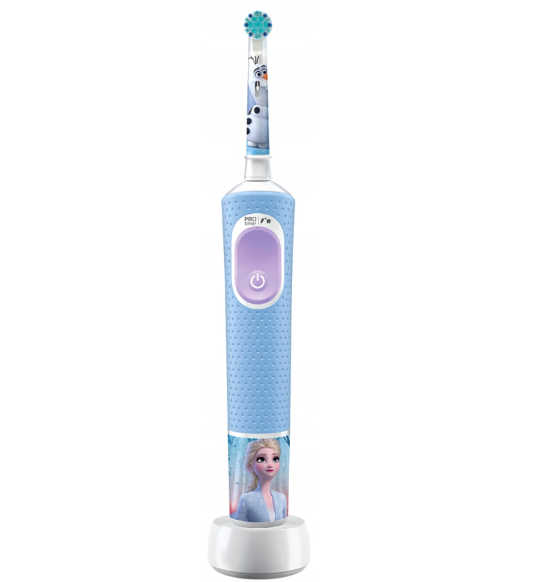 Oral-B Blau/Lila Pro Kids Die Eiskönigin Prinzessin Elektrische Zahnbürste Für Kinder Ab 3 Jahren, Enthält Sensitive+-Modus Für Zahnpflege, Extra Weiche Borsten, 1 Bürstenkopf, 4 Aufkleber, - Image 13