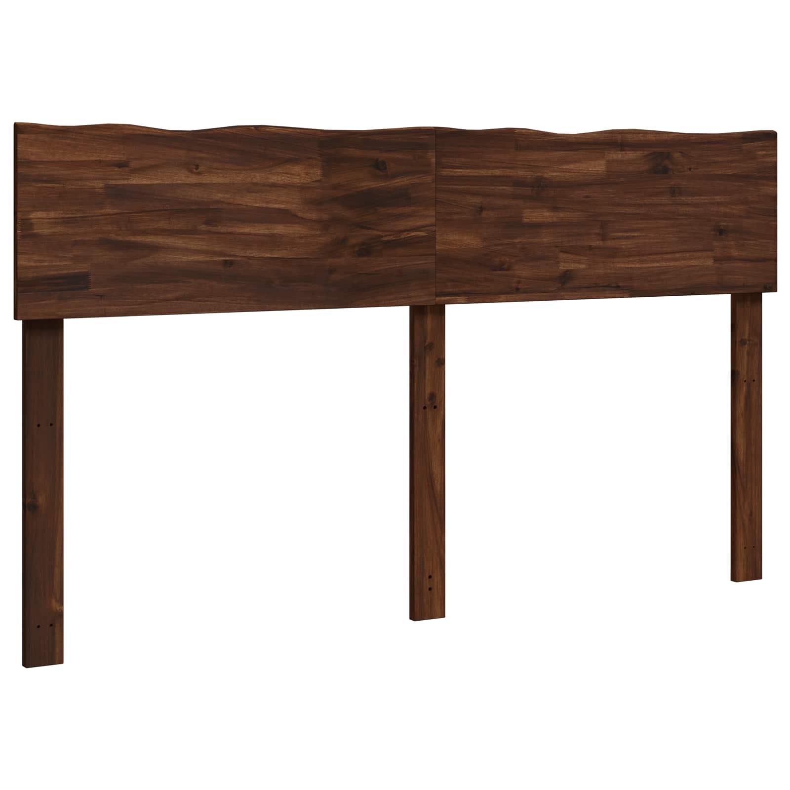 Vidaxl Dunkelbraun Kopfteil Mit Live Edge Rostock 120 Cm