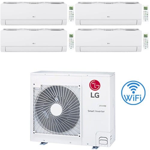 Climatizzatore Condizionatore Lg Dualcool Libero Smart R32 Wifi Quadri Split Dual Inverter 7000 + 7000 + 9000 + 12000 Btu Con U.e. Mu4r27 Classe A++/a+ Novità 2026