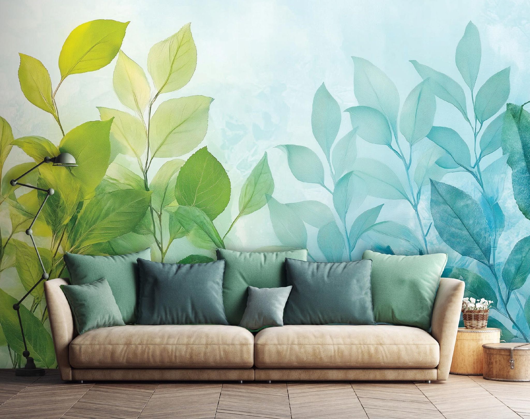 Wallarena Vlies Fototapete Blätter 200x140 Cm, Tapeten, Für Wohn Und Schlafzimmer, Vliestapete Wandtapete Tapete 3d Effekt- Inkl. Kleister - Botanisch Natur