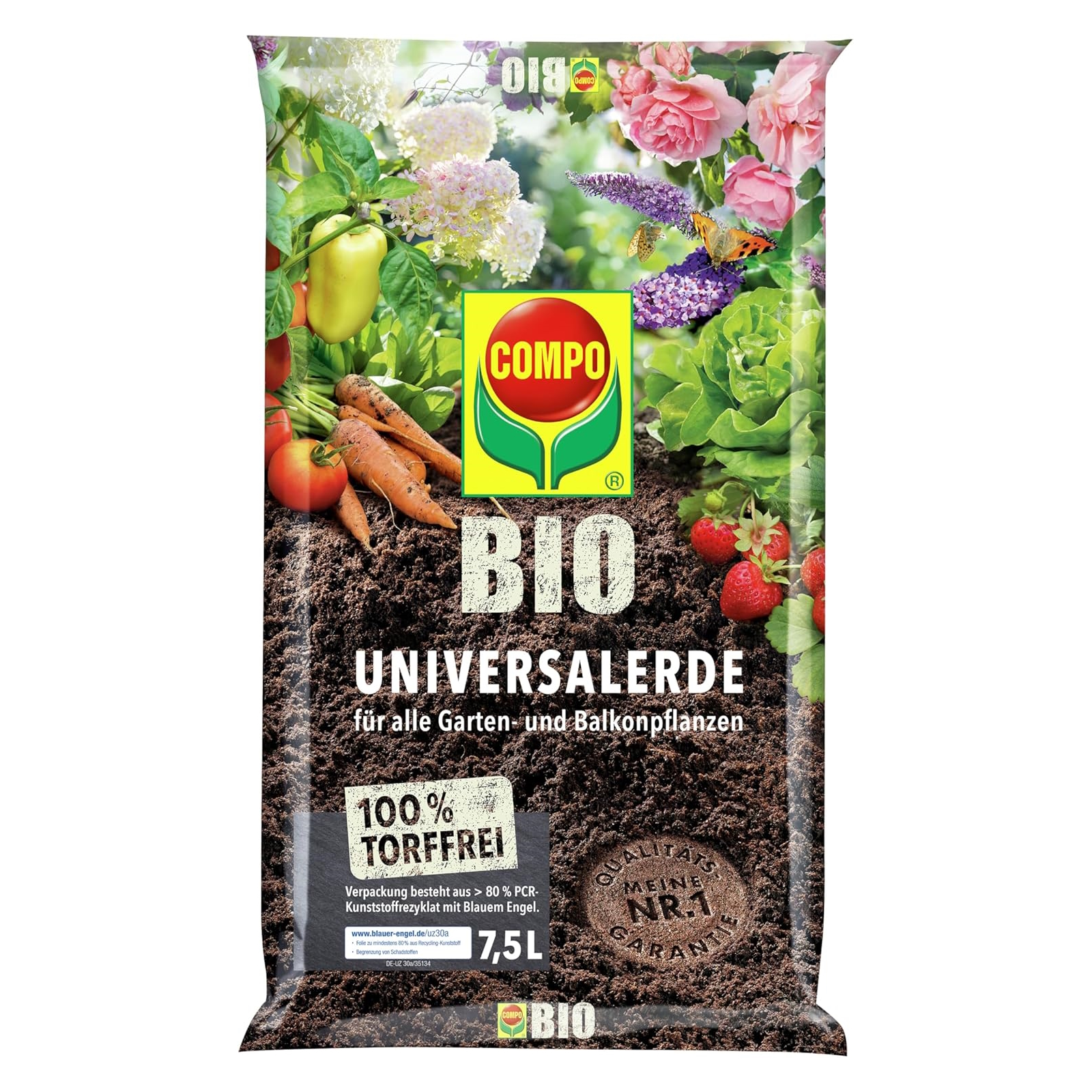 Bio Universalerde Torffrei 7,5l - Compo