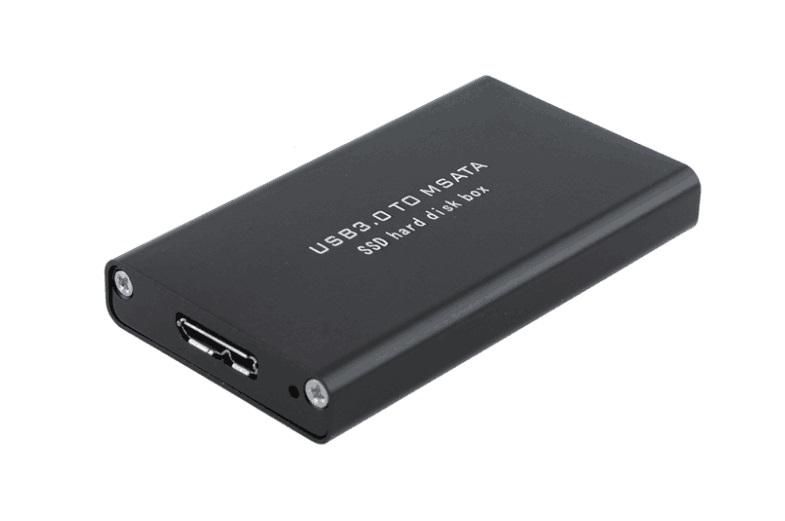 Coreparts Schwarz Msata Zu Usb 3.0 Ssd-Gehäuse, Msub3302