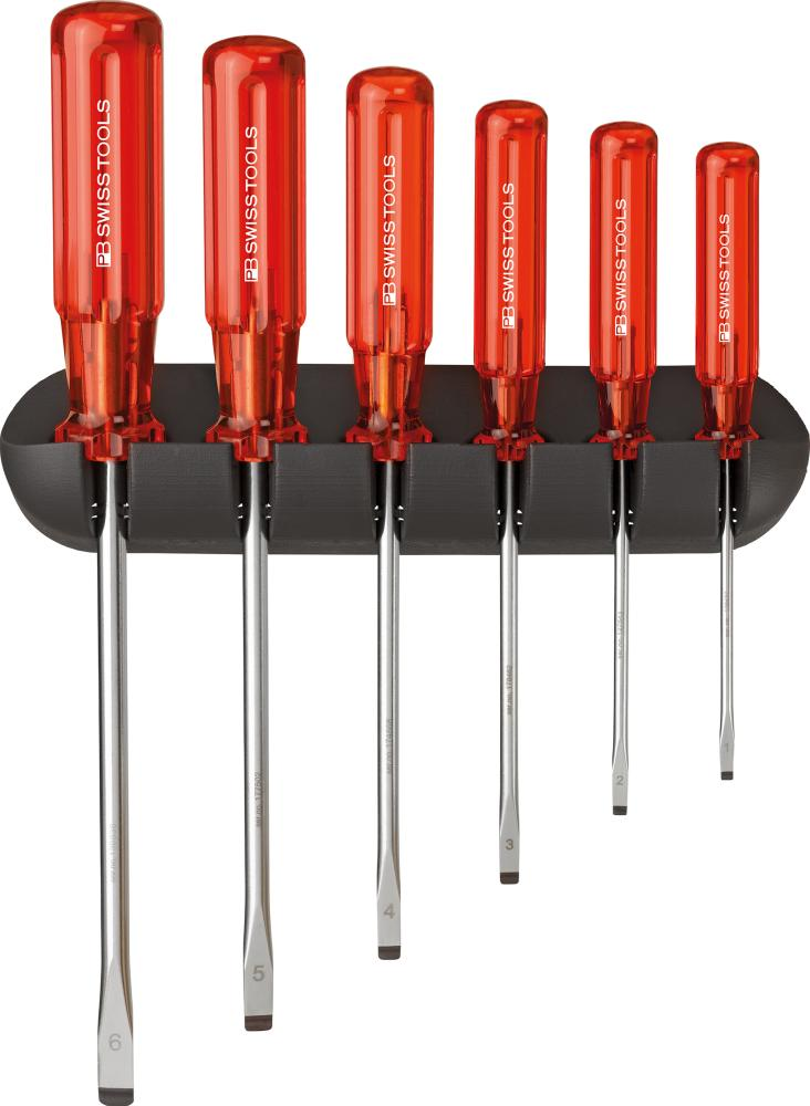 Fp Weiß - Schraubendreher-Satz 6-Teilig Schlitz Im Wandhalter Classic Pb Swiss Tools