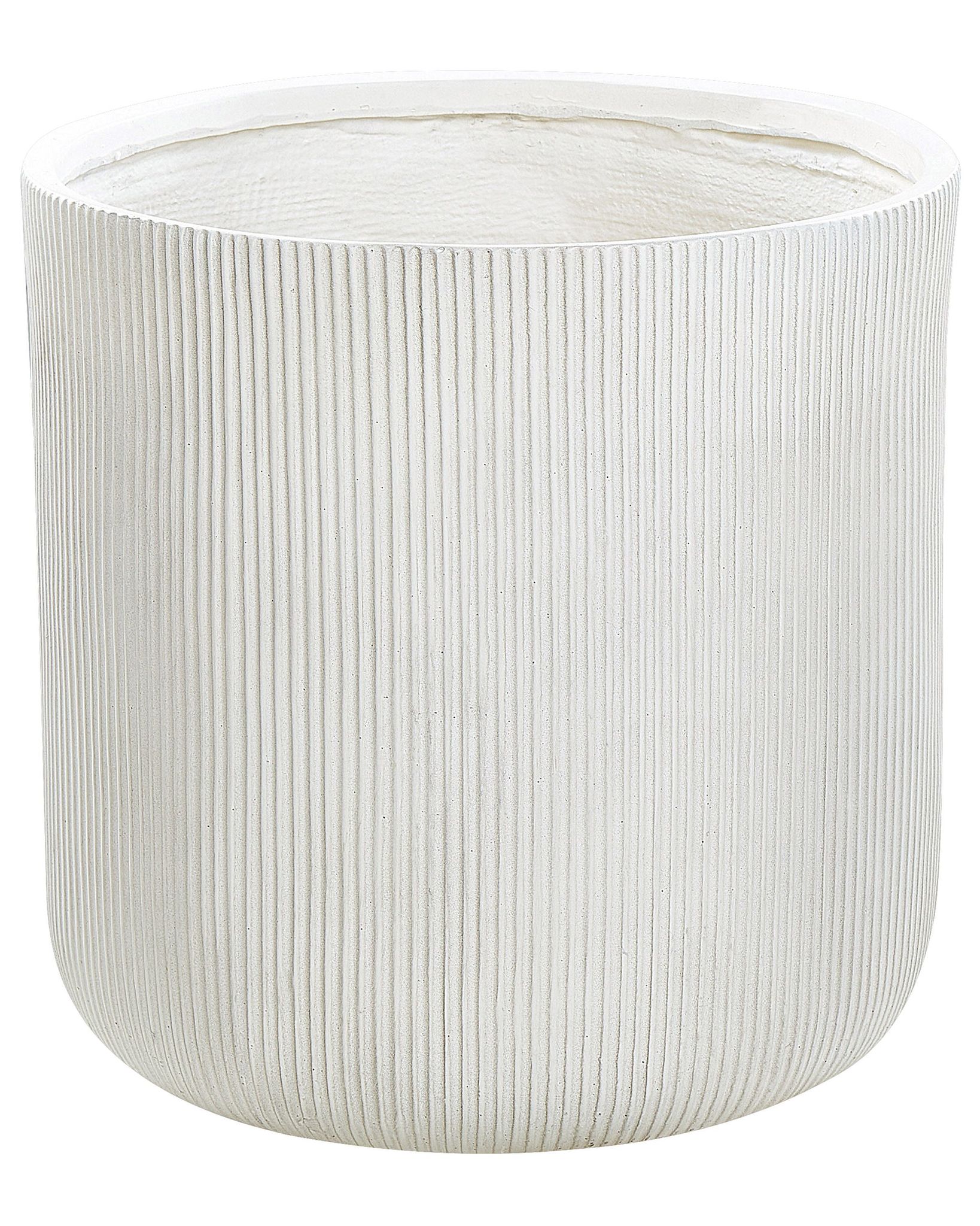 Beliani Plant Pot Oreoi 55 Cm Off-white